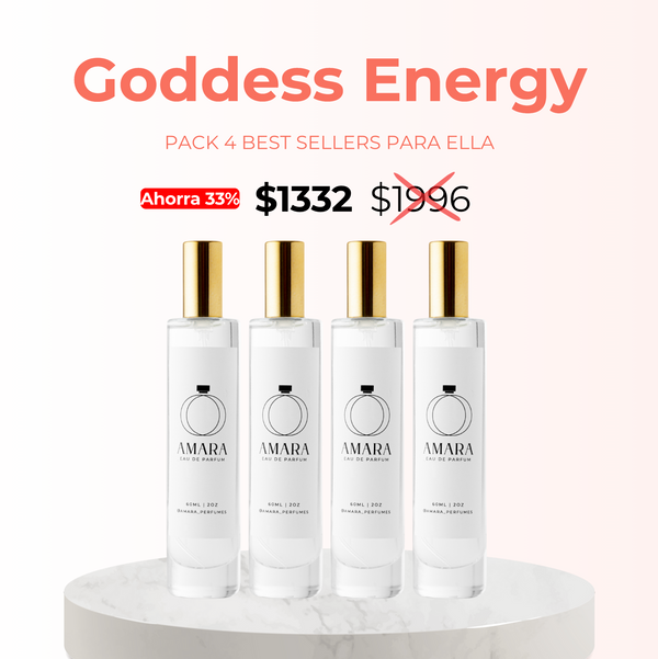 Goddess Energy - Pack de 4 perfumes más icónicos y poderosos para ella